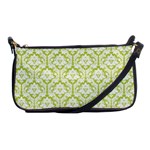 Spring Green Damask Pattern Shoulder Clutch Bag