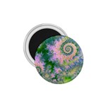 Rose Apple Green Dreams, Abstract Water Garden 1.75  Button Magnet