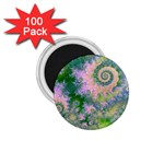 Rose Apple Green Dreams, Abstract Water Garden 1.75  Button Magnet (100 pack)