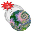 Rose Apple Green Dreams, Abstract Water Garden 2.25  Button (100 pack)