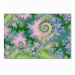 Rose Apple Green Dreams, Abstract Water Garden Postcard 4 x 6  (10 Pack)