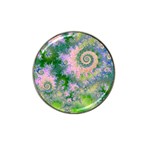 Rose Apple Green Dreams, Abstract Water Garden Golf Ball Marker 4 Pack (for Hat Clip)