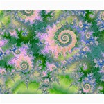 Rose Apple Green Dreams, Abstract Water Garden Canvas 16  x 20  (Unframed)