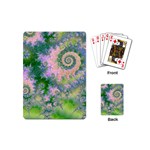 Rose Apple Green Dreams, Abstract Water Garden Playing Cards (Mini)
