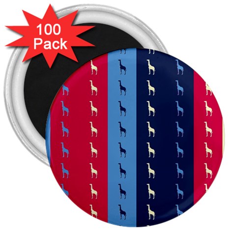 Giraffentapete 3  Button Magnet (100 pack) from ZippyPress Front