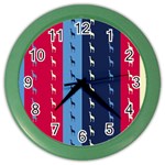 Giraffentapete Wall Clock (Color)