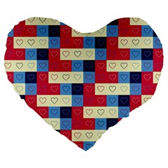 Hearts 19  Premium Heart Shape Cushion from ZippyPress Front