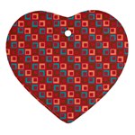 Retro Heart Ornament (Two Sides)