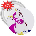 Untitled 3 Colour 3  Button (10 pack)