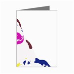Untitled 3 Colour Mini Greeting Card