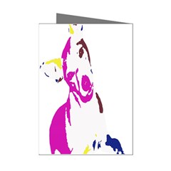 Untitled 3 Colour Mini Greeting Card (8 Pack) from ZippyPress Left
