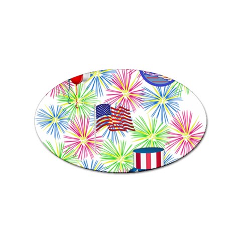 Patriot Fireworks Sticker 10 Pack (Oval) from ZippyPress Front