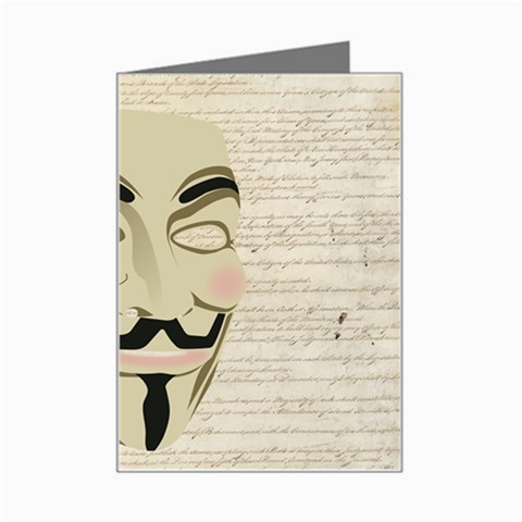 We The Anonymous People Mini Greeting Card from ZippyPress Left