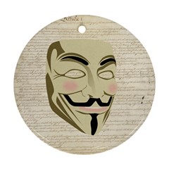 We The Anonymous People Round Ornament (Two Sides) from ZippyPress Back