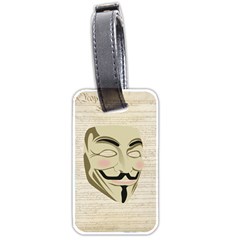 We The Anonymous People Luggage Tag (Two Sides) from ZippyPress Front