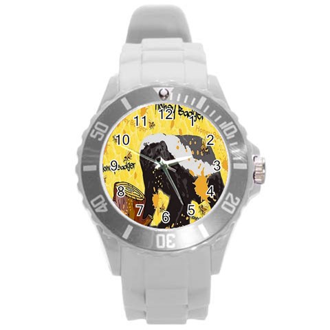 Honeybadgersnack Plastic Sport Watch (Large) from ZippyPress Front