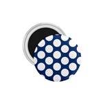 Dark Blue Polkadot 1.75  Button Magnet