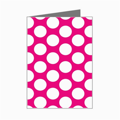 Pink Polkadot Mini Greeting Card from ZippyPress Left