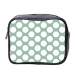 Jade Green Polkadot Mini Travel Toiletry Bag (Two Sides)