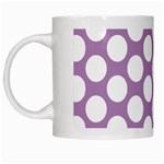 Lilac Polkadot White Coffee Mug