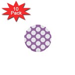 Lilac Polkadot 1  Mini Button (10 pack)