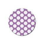 Lilac Polkadot Drink Coasters 4 Pack (Round)