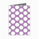 Lilac Polkadot Mini Greeting Card (8 Pack)
