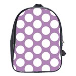 Lilac Polkadot School Bag (Large)