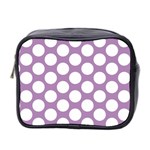 Lilac Polkadot Mini Travel Toiletry Bag (Two Sides)