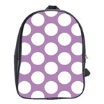 Lilac Polkadot School Bag (XL)
