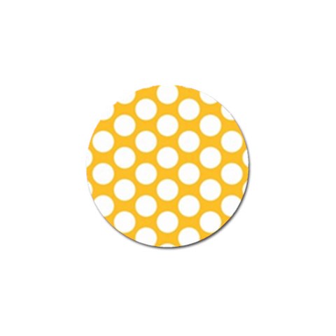 Sunny Yellow Polkadot Golf Ball Marker from ZippyPress Front