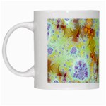 Golden Violet Sea Shells, Abstract Ocean White Coffee Mug