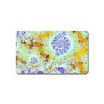 Golden Violet Sea Shells, Abstract Ocean Magnet (Name Card)