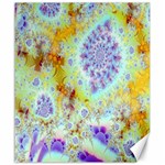 Golden Violet Sea Shells, Abstract Ocean Canvas 20  x 24  (Unframed)
