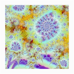 Golden Violet Sea Shells, Abstract Ocean Glasses Cloth (Medium, Two Sided) from ZippyPress Back