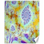 Golden Violet Sea Shells, Abstract Ocean Canvas 11  x 14  (Unframed)