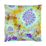 Golden Violet Sea Shells, Abstract Ocean Cushion Case (Two Sided) 