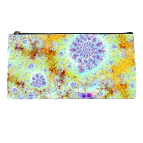 Golden Violet Sea Shells, Abstract Ocean Pencil Case from ZippyPress Front