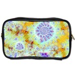 Golden Violet Sea Shells, Abstract Ocean Travel Toiletry Bag (One Side)