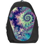 Violet Teal Sea Shells, Abstract Underwater Forest Backpack Bag