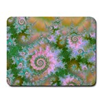 Rose Forest Green, Abstract Swirl Dance Small Mouse Pad (Rectangle)