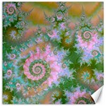 Rose Forest Green, Abstract Swirl Dance Canvas 20  x 20  (Unframed)