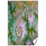 Rose Forest Green, Abstract Swirl Dance Canvas 20  x 30  (Unframed)