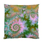 Rose Forest Green, Abstract Swirl Dance Cushion Case (Two Sided) 