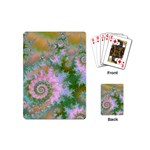 Rose Forest Green, Abstract Swirl Dance Playing Cards (Mini)
