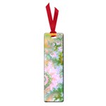 Rose Forest Green, Abstract Swirl Dance Small Bookmark
