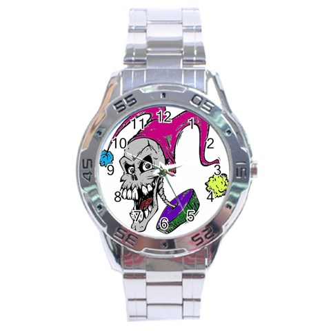 Vaping Jester Stainless Steel Watch from ZippyPress Front