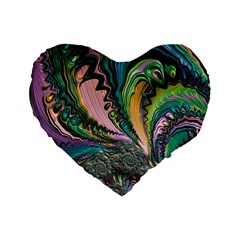 Special Fractal 02 Purple 16  Premium Heart Shape Cushion  from ZippyPress Front