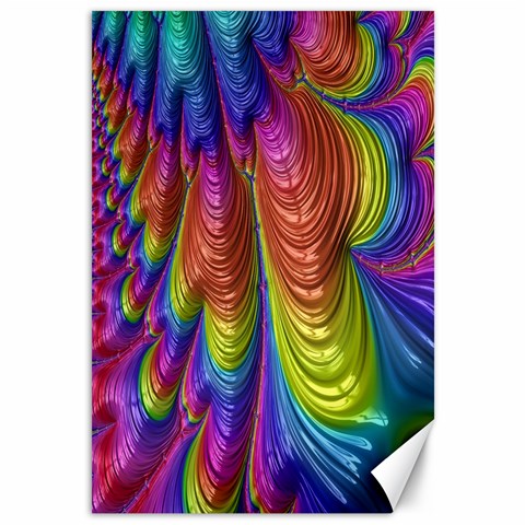 Radiant Sunday Neon Canvas 12  x 18  (Unframed) from ZippyPress 11.88 x17.36  Canvas - 1