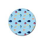 Fun Fish of the Ocean Drink Coasters 4 Pack (Round)
